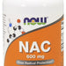 Now NAC 600 mg Veg Capsules, Free Radical Protection, 100 ct