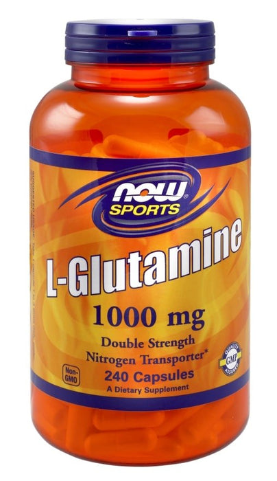 Now L-Glutamine 1000 mg Capsules, 120 ct