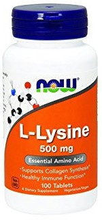 Now L-Lysine Tablets, 500 mg, 100 ct