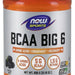 Now BCAA Big 6, Natural Grape Flavor Powder, Amino Acids, 600 gr