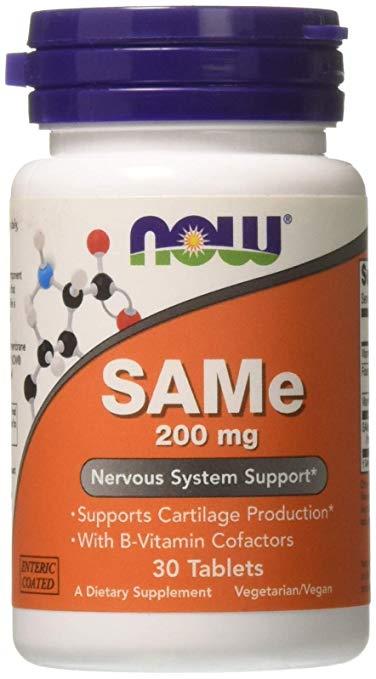 Now Sam-e 200 mg Tablets, Nervous System Support, 30 ct