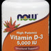 Now High Potency Vitamin D-3 Softgels, 5000 IU, 120 ct