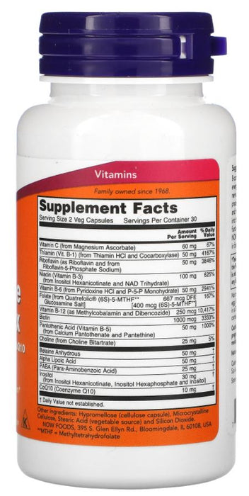 Now Foods Co-Enzyme B-Complex Vegetable Capsules, 60 ct