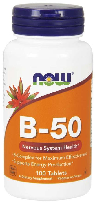 Now Vitamin B-50, 100 ct