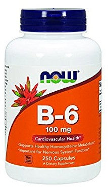 Now B-6 Cardiovascular Health Capsules, 100 mg, 250 ct