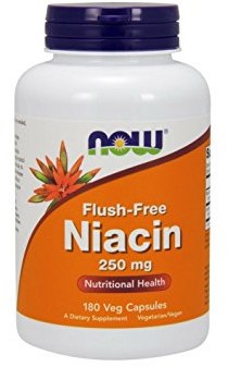 Now Flush Free Niacin Capsules, 250 mg, 180 ct