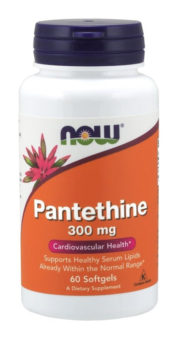 Now Pantethine 300 mg Softgels, Cardiovascular Health, 60 ct