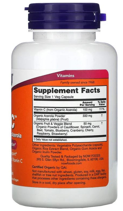 Now Foods Tru-C Vegetable Capsules, 60 ct