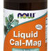 Now Cal-Mag Liquid, Blueberry Flavor, Supports Bone Health, 473 ml