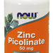 Now Zinc Picolinate Veg Capsules, Immune Support, 120 ct