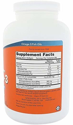 Now Omega-3 1000 MG, 500 ct