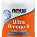 Now Ultra Omega-3 Softgels, Cardiovascular Support, 90 ct