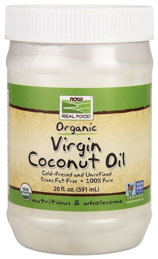 Now Virgin Coconut Cooking Oil, Organic 20 oz, 591 ml