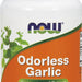 Now Odorless Garlic Concentrated Extract Capsules, 100 ct