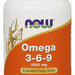 Now Omega 3-6-9 1000 mg Softgels, Essential Fatty Acids, 100 ct