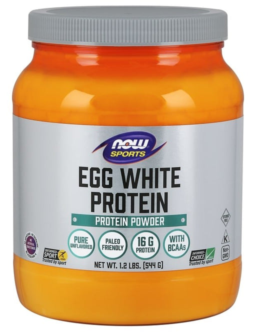 Now Egg  White Protein, Unflavored Powder, 544 gr