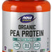 Now Organic Pea Protein Powder, Pure Unflavored, 680 gr