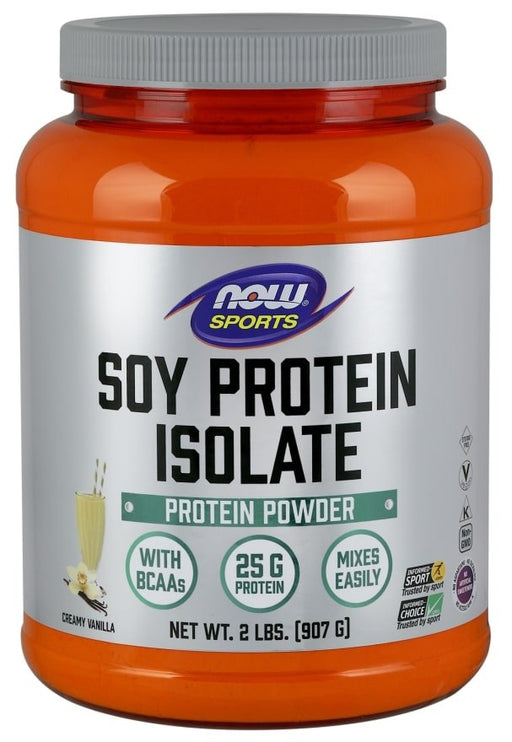 Now Soy Protein Isolate, Natural Vanilla Powder, 907 gr