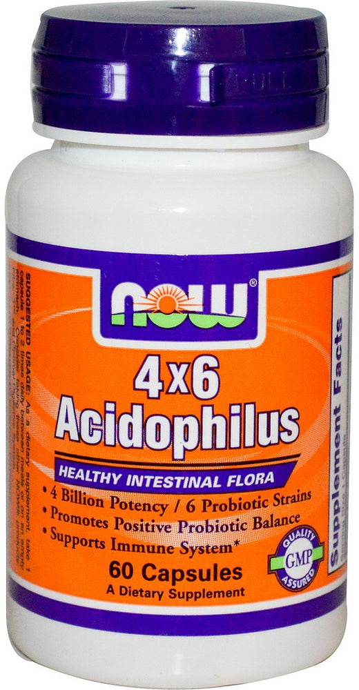 Now Acidophilus Healthy Intestinal Flora Capsules, 60 ct