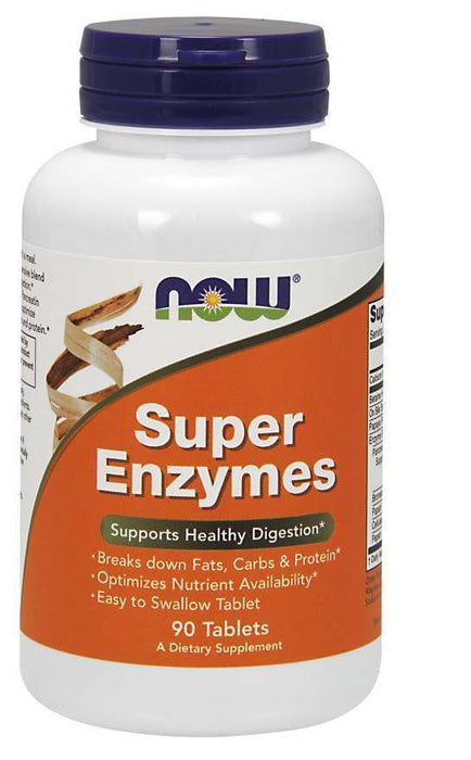 Now Super Enzymes Tablets, 90 ct