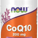 Now CoQ10 200 mg Capsules, 60 ct