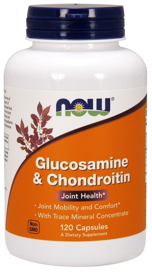 Now Glucosamine & Chondroitin Capsules, Joint Health, 120 ct