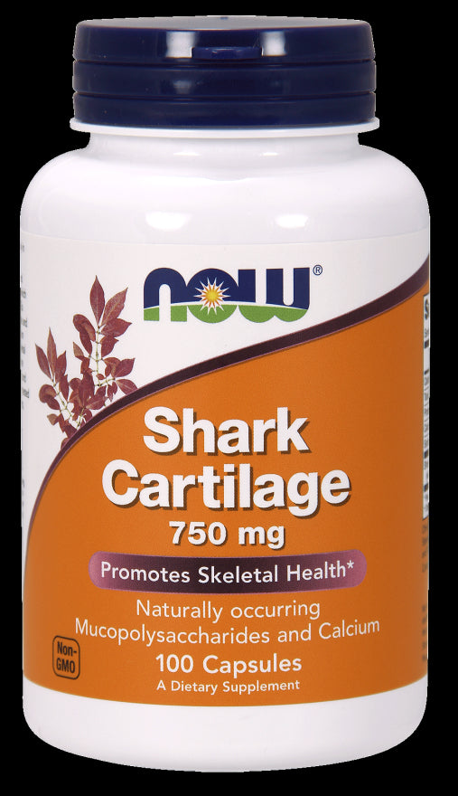 Now Shark Cartilage Capsules, 750 mg, 100 ct