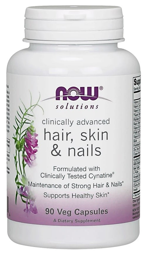 Now Solutions Hair, Skin & Nails Capsules, Clinically advanced, 90 ct