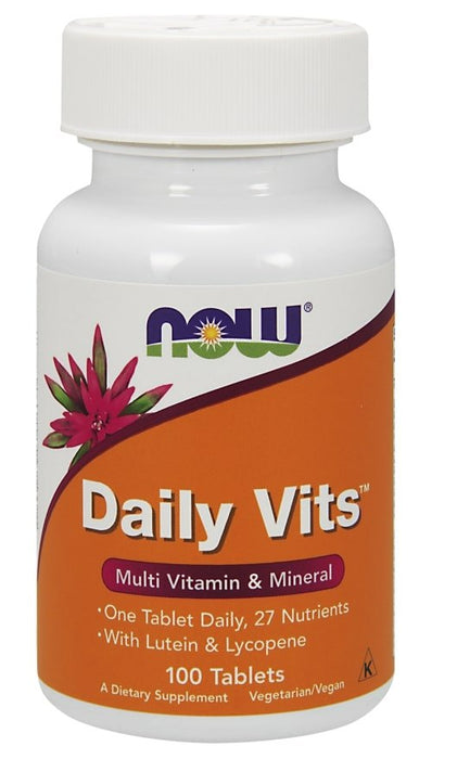 Now Daily Vits Tablets, Multi Vitamins & Mineral, 100 ct