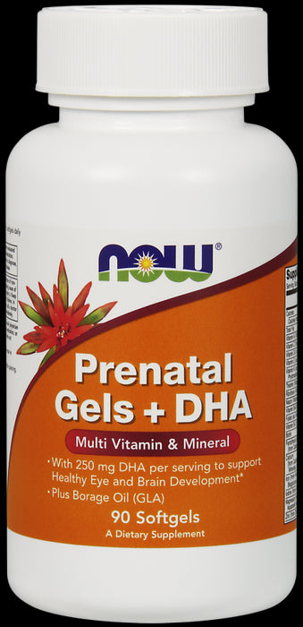 Now Prenatal Gels with DHA , 90 ct