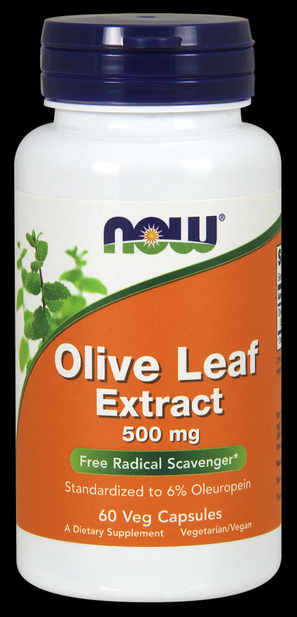 Now Olive Leaf Extract Capsules, 500 mg, 60 ct