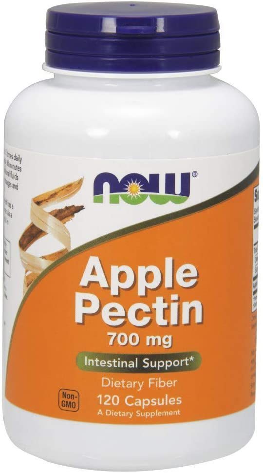 Now 700 mg Apple Pectin Capsules, 120 ct