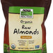 Now Organic Raw Almonds, 340 gr