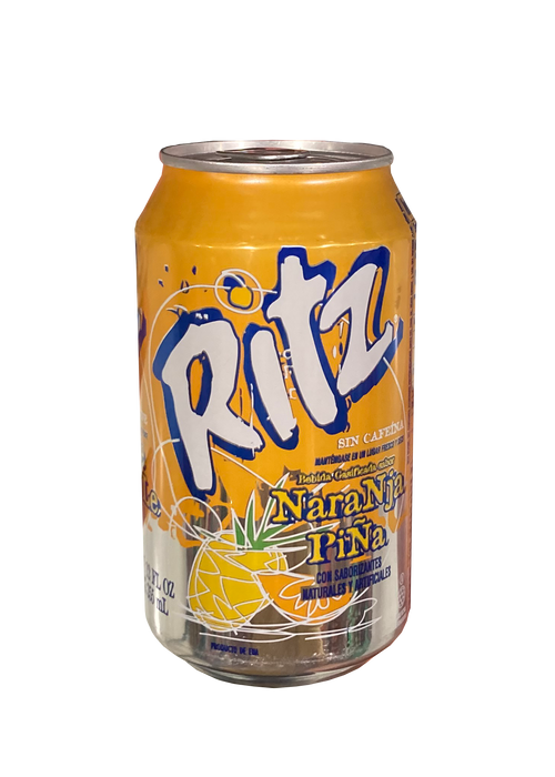 Ritz Orange Pineapple Soda Can, 12 oz