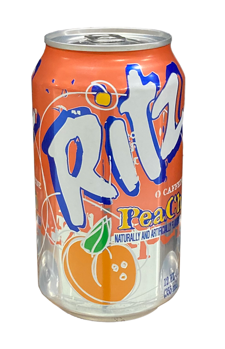 Ritz Peach Soda Can, 12 oz