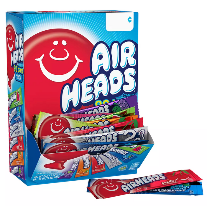 Airheads Chewy Fruit Candy, Variety Pack , 90 ct