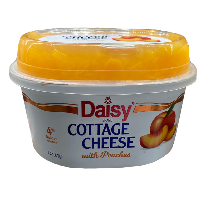 Daisy Cottage Cheese With Peaches, 6 oz