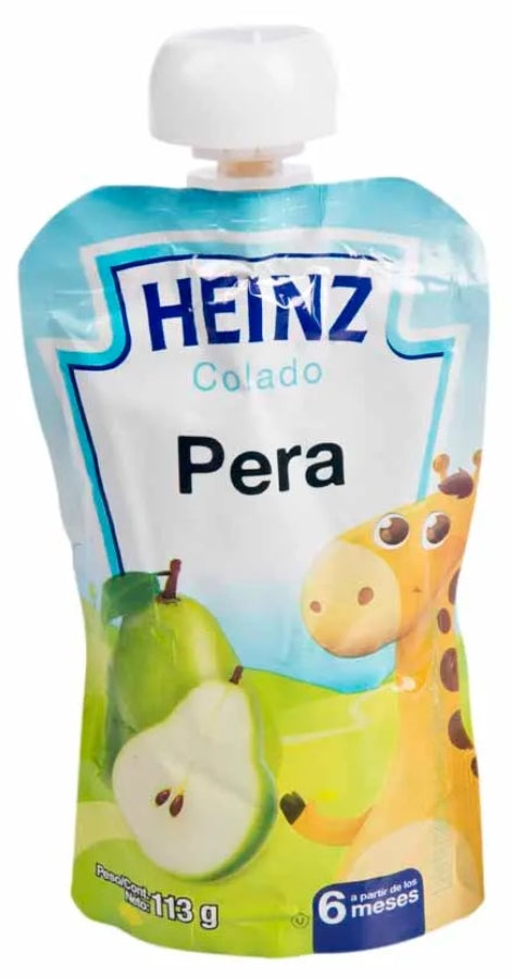Heinz Fruit Pouch, Pear, 113 gr