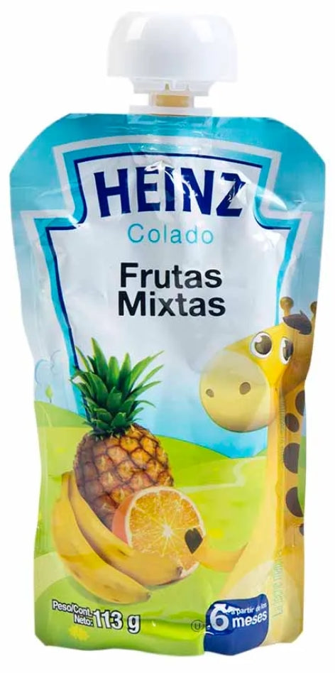 Heinz Fruit Pouch, Mixed Fruits, 113 gr