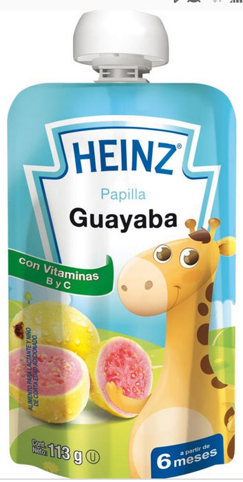 Heinz Fruit Pouch, Guava, 113 gr