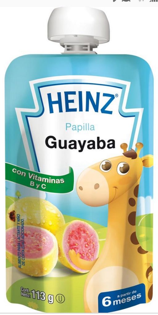 Heinz Fruit Pouch, Guava, 113 gr