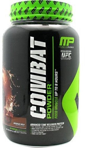 MP MusclePharm Combat Advanced Time Released Protein Powder, Chocolate, 2 lbs