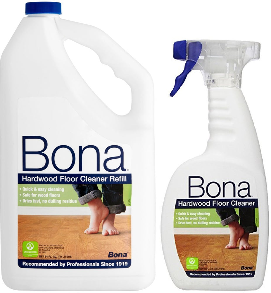 Bona Hardwood Floor Cleaner Spray + Refill, 64 + 22 oz
