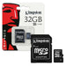 Kingston Micro SD Memory Card with Adapter. 32 GB, 