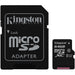Kingston Micro SD XC Memory Card with Adapter, 64 GB, 