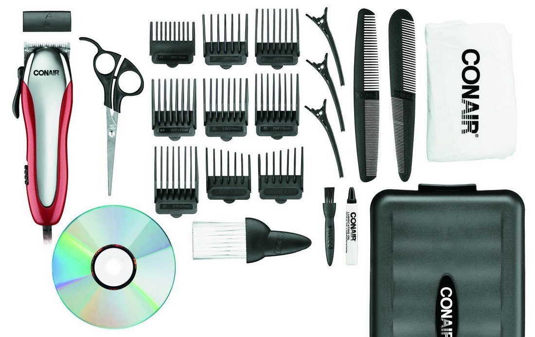 Conair Ultra Cut Chrome Haircut Kit, Lightweight, 23 pcs