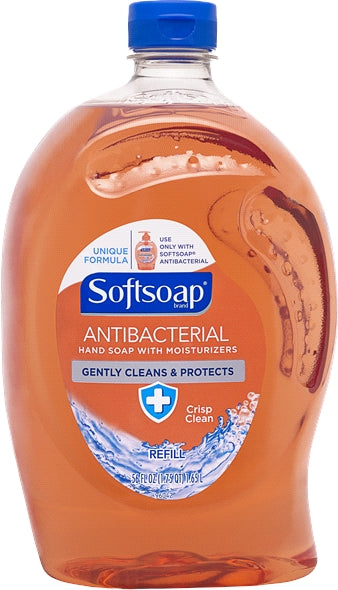 Softsoap Liquid Hand Soap Refill, Antibacterial Hand Soap with Moisturizers Crisp Clean, 56 oz