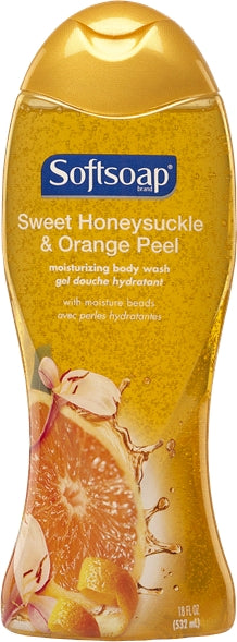 Softsoap Body Wash, Sweet Honeysuckle and Orange Peel, 18 oz