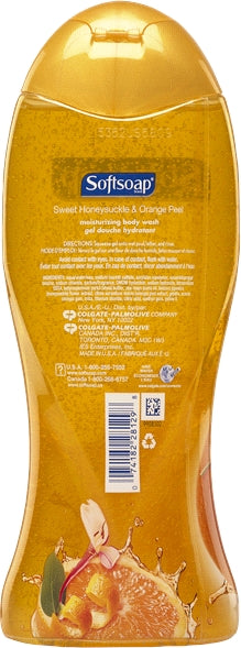 Softsoap Body Wash, Sweet Honeysuckle and Orange Peel, 18 oz