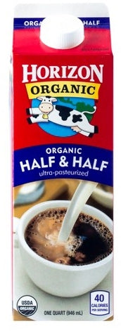 Horizon Organic Half & Half Ultra Pasturized, 32 oz